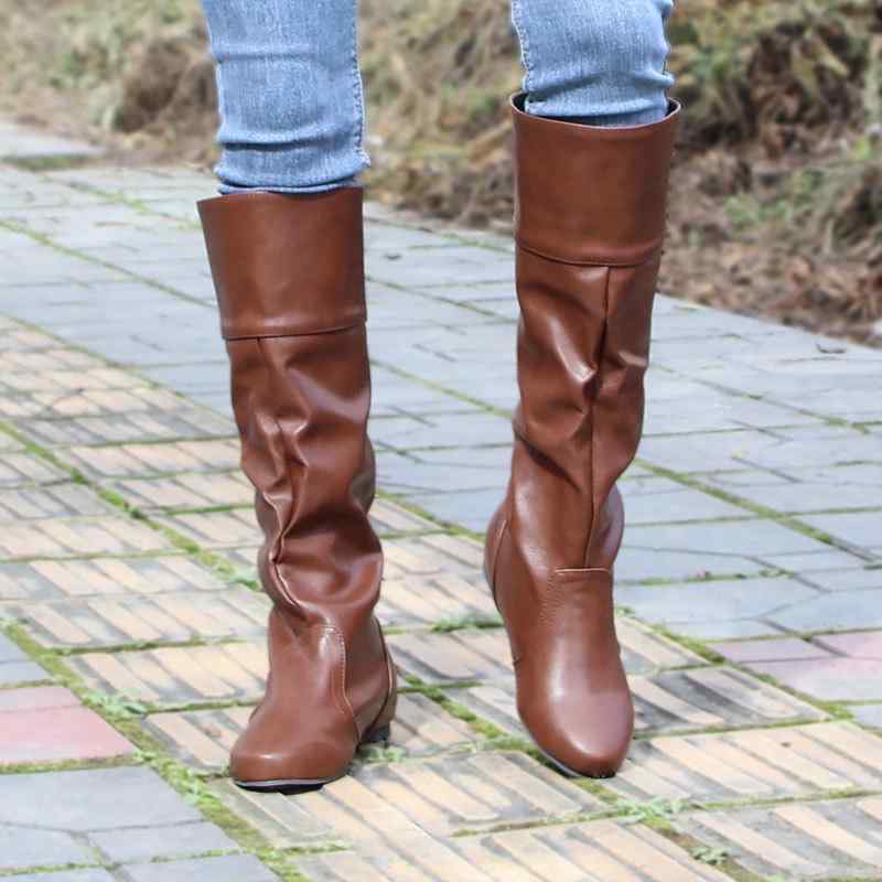 合成皮革チェルシーブーツ グレー