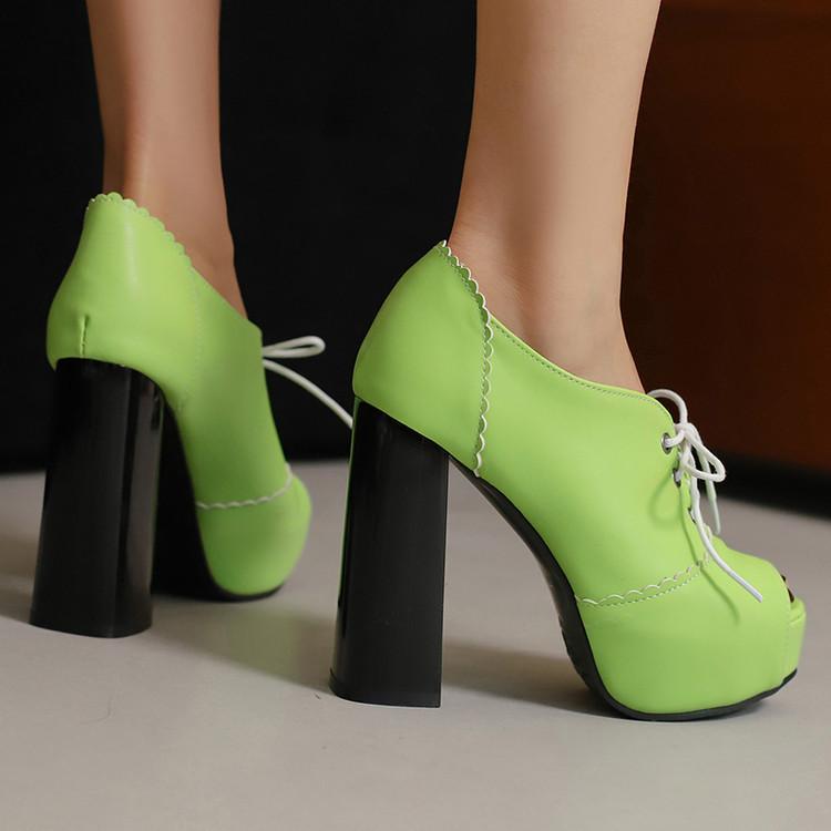 サンダル レディース シンプル ラウンドトゥ オープントゥ ローマ風 レースアップ 浅履き 太ヒール 超..