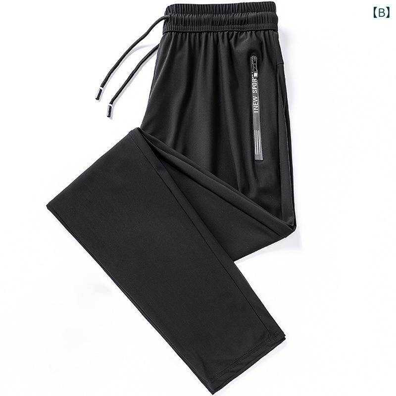 カジュアルパンツ メンズ 大きいサイズ ゆったり 接触冷感 薄手 速乾 通気性 スポーツ ジョガー 男性用 春夏 ロング丈 ボトムス 普段使い リラックスウェア 部屋着