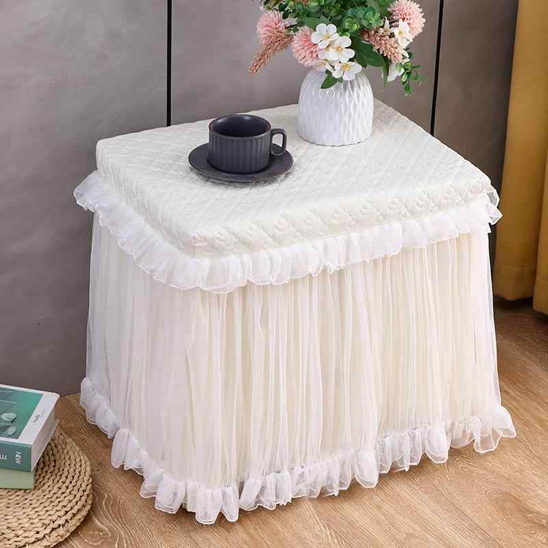 ナイトテーブルカバー ベッドサイドチェストカバー プリンセス風 寝室用 ベッドルーム 全面カバー フル..