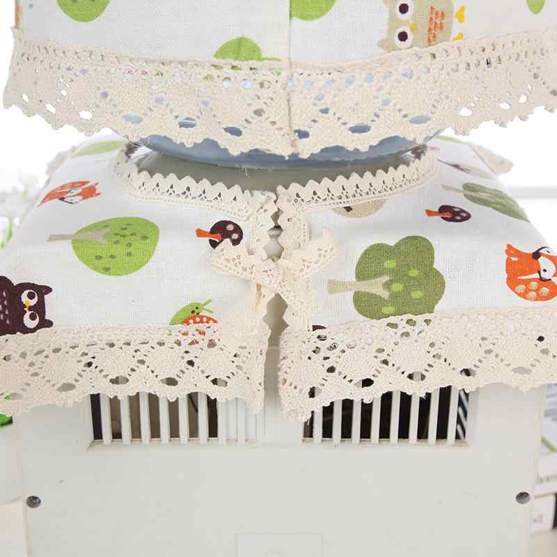 ウォーターサーバーカバー 家庭用 綿麻 コットンリネン 布製 レース 防塵 ダストカバー ナチュラルテイ..