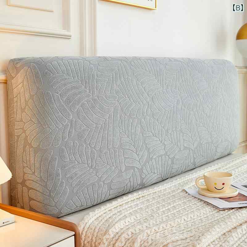 ヘッドボードカバー ベッドヘッドカバー 布製 ポリエステル ソフト クッション 防塵 保護 シンプル 北欧 おしゃれ モダン 伸縮性 インテリア 1.5m 1.8m 2mベッド対応