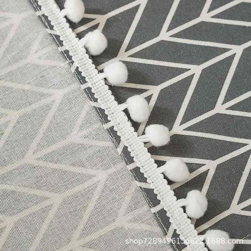 洗濯機カバー 冷蔵庫 電子レンジ対応 家庭用 防塵カバー マルチカバー 目隠しシート 綿麻 北欧 収納ポ..