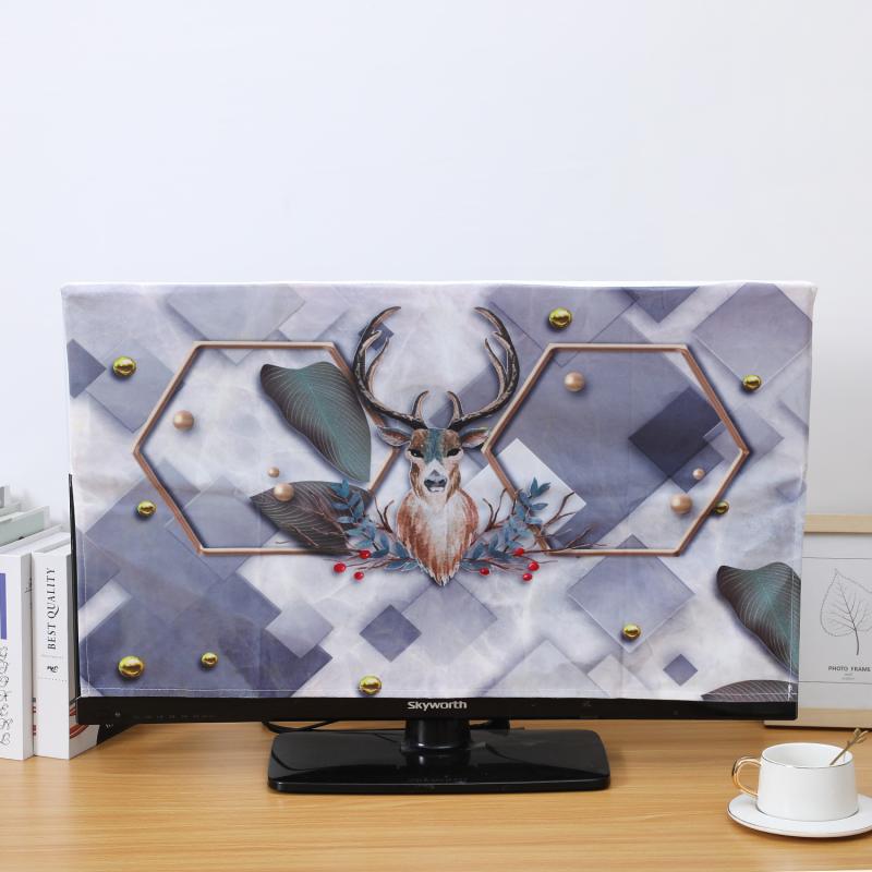 テレビカバー 新中国風 モダンチャイニーズ アジアンテイスト 防塵 保護 目隠し 布製 液晶テレビ用 壁..