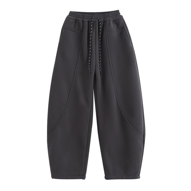 Long-Trousers, Trousers - スウェットパンツ 女の子 ジュニア ガールズ ワイドシルエット 裏起毛 厚手 暖かい 春秋 秋冬 おしゃれ トレンド スポーツ 普段使い カジュアル ボトムス