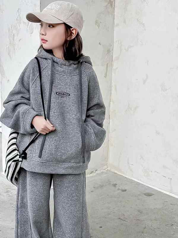 キッズ 女の子 ジュニア 子供服 秋冬 裏起毛 フリース 厚手 あったか 防寒 綿混素材 カジュアル スポー..