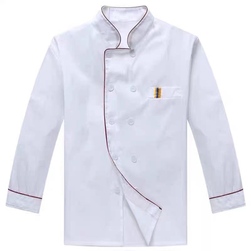 コック服 男女兼用 長袖 半袖 オールシーズン 学校 ホテル レストラン 食堂 飲食店 厨房 シェフ 料理人 シングルボタン ポリエステル コットン 防汚加工 ユニフォーム 制服 作業着