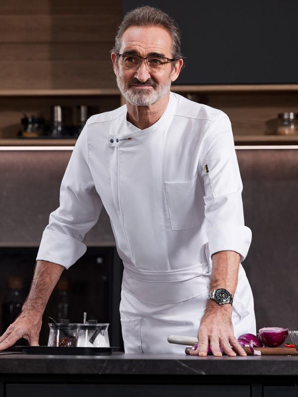 コックコート メンズ 長袖 春秋 ホテル レストラン 飲食店 厨房 業務用 調理服 作業服 制服 ポリエステル 防汚加工 ベーカリー 職人 ワークウェア