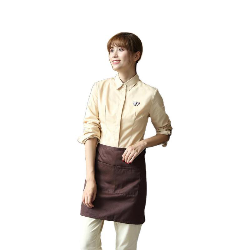 ワークジャケット 男女兼用 サービスユニフォーム 長袖 防寒 ポリエステル 飲食店 ホテル サービス業 スタッフ制服 秋冬春 ブラック カーキ