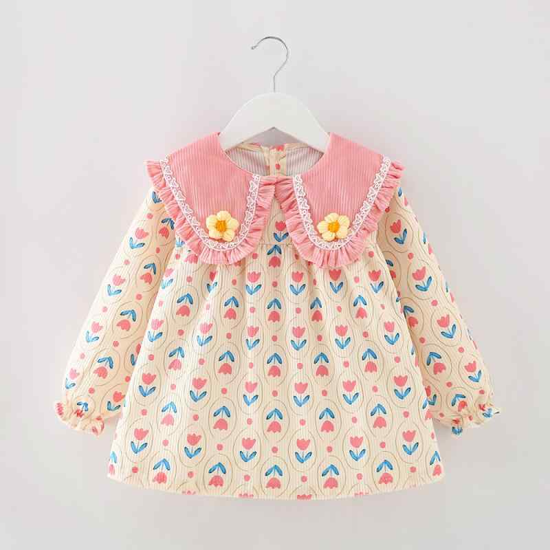 スモック 子供 女の子 ベビー お食事エプロン 防水 防汚加工 撥水 軽量 快適 幼稚園 保育園 プリンセス風 長袖 ポリエステル(4)