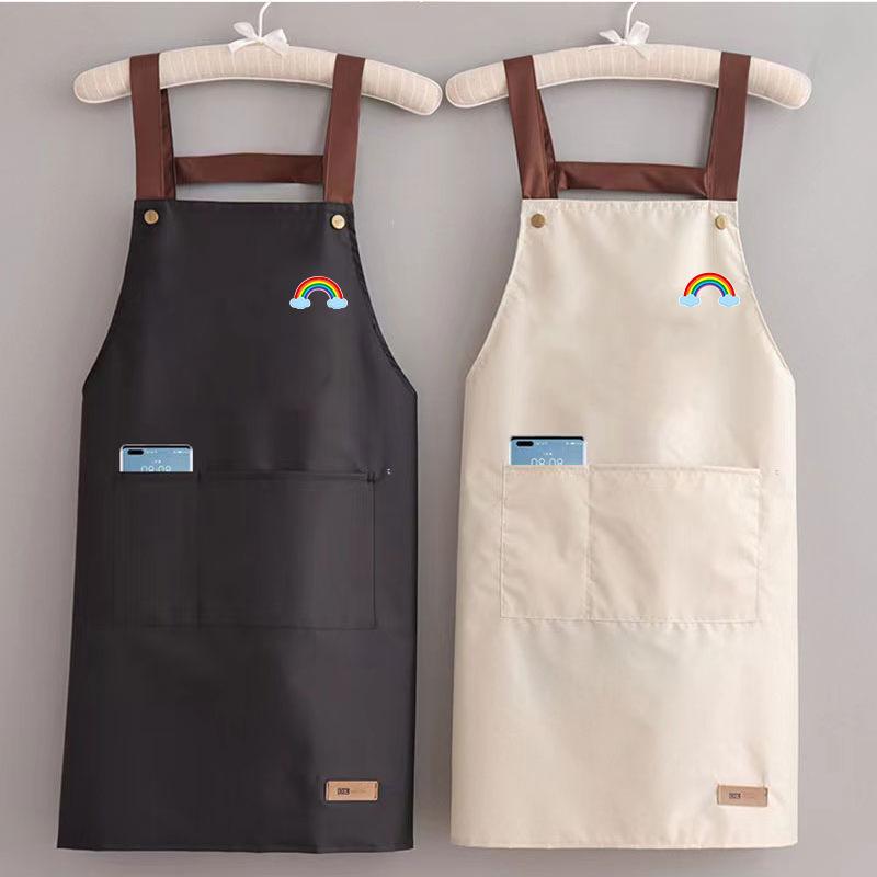 エプロン メンズ レディース 男女兼用 家庭用 キッチン 料理 調理用 防水 防油 撥水 PVC 無地 シンプル おしゃれ 業務用 飲食店 ネイルサロン 画室 ユニフォーム 大人用