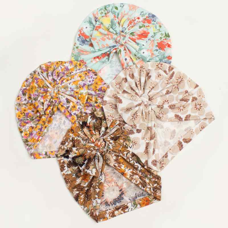 帽子 ベビー かわいい リボン 薄手 ソフト コットン 通気性 キャップ おしゃれ柄 欧米カジュアル 春夏 吸湿速乾 赤ちゃん プルオーバータイプ
