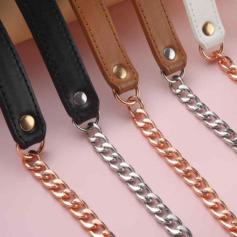 バッグアクセサリー レディース 女性用 メタルチェーン 幅広 ワイド ショルダーストラップ 斜め掛け ク..