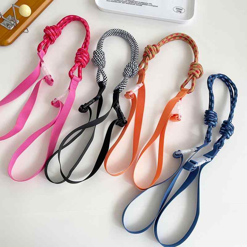 バッグストラップ 長さ調節可能 ロングタイプ ナイロン製 花柄刺繍 手持ち 斜め掛け ショッピングバッ..