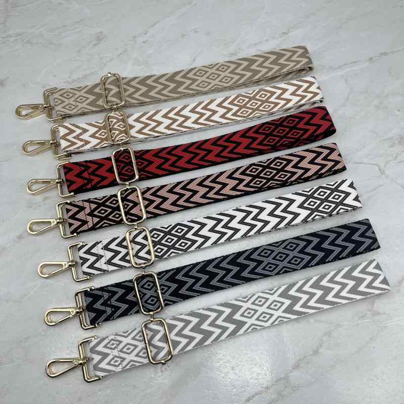 バッグストラップ レディース 刺繍 切り替え DIY 付け替え アレンジ 交換用 幅広 太め ロング 鞄 肩掛..