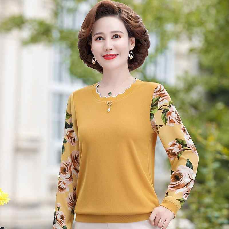 トップス ミセス向け 春秋 長袖 インナーシャツ ブラウス カットソー おしゃれ 上品 きれいめ カジュア..