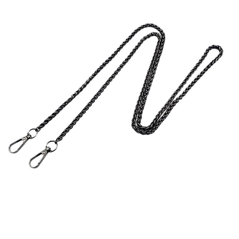 バッグ 鞄 ショルダーストラップ 付け替え 肩紐 チェーン 高級感 メタル 金属 ランタンチェーン DIY 色落ちしにくい 交換用