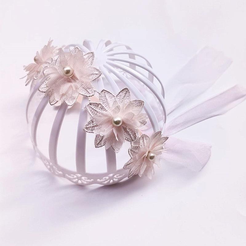 ヘアアクセサリー ベビー 女の子 キッズ 韓国 かわいい レース リボン 蝶結び ヘアバンド カチューシャ..