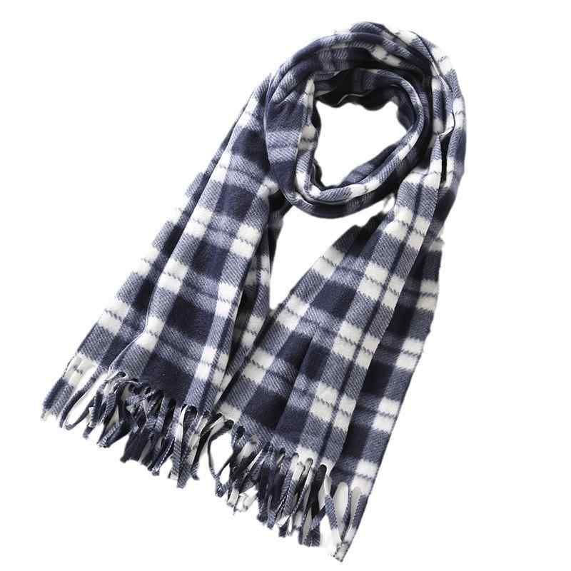 マフラー ユニセックス フェイク チェック柄 フリンジ ショール 保温 防寒 あったか ストール カジュアル 男女兼用 普段使い 通勤 通学 秋冬