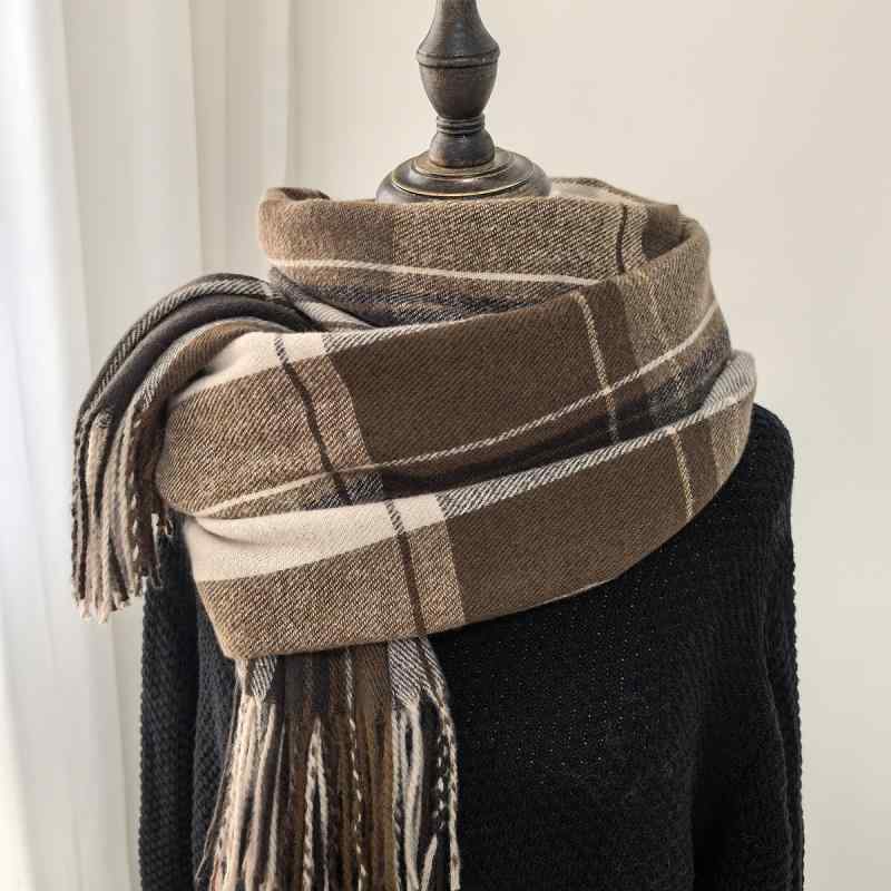 ストール レディース 女性用 タッチ チェック柄 秋冬 大判 ロング 厚手 柔らか 防寒 あったか 韓国ファッション おしゃれ 普段使い 通勤 通学 オフィス カジュアル 万能ショール