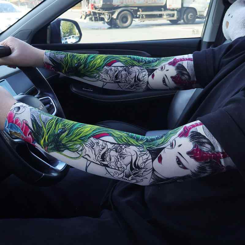 アームカバー メンズ レディース 春夏 接触冷感 UVカット 紫外線対策 日焼け防止 吸湿速乾 通気性 伸縮性 スポーツ ゴルフ アウトドア ドライブ 運転 タトゥー隠し 腕カバー