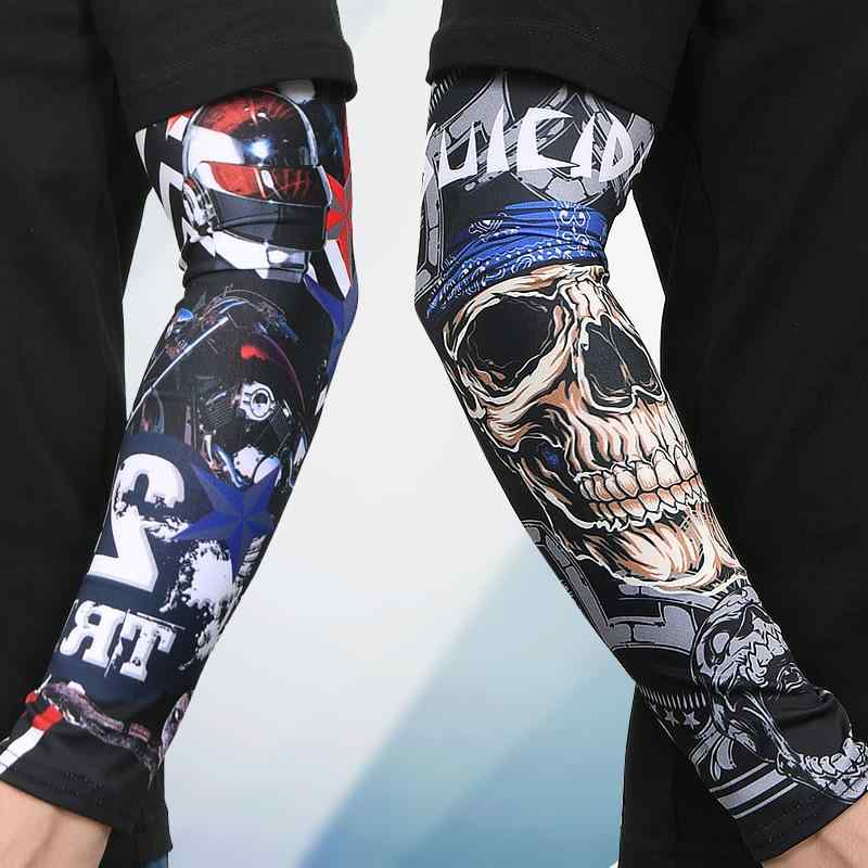 アームカバー メンズ レディース 男女兼用 接触冷感 UVカット 日焼け防止 タトゥー隠し サイクリング ..