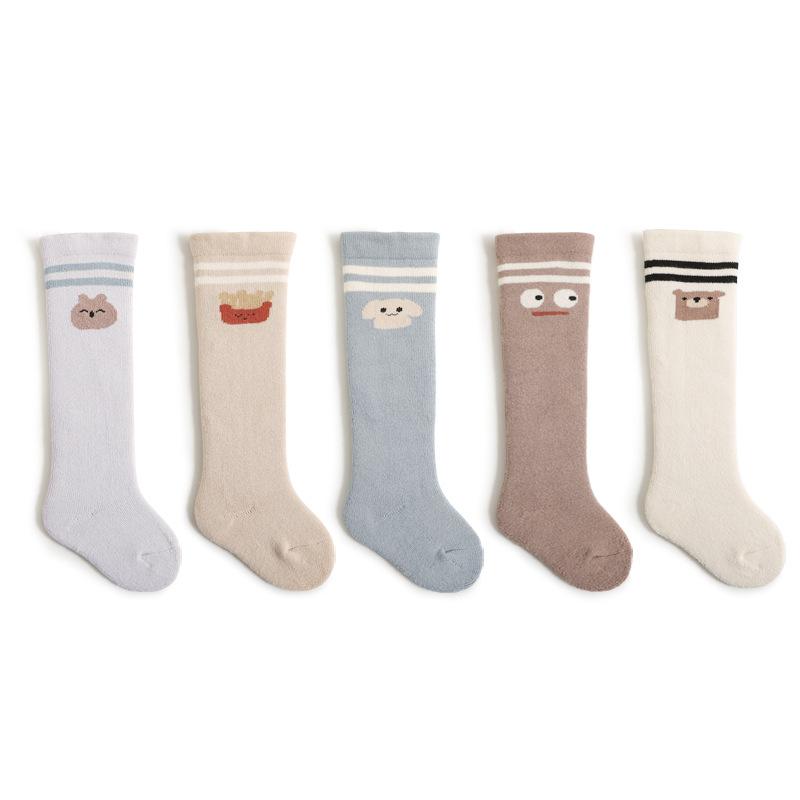 ベビー 新生児 キッズ 靴下 ソックス 子供 男の子 女の子 秋冬 コーマ綿 締め付けない ゆったり口 ミドル丈 クルー丈 キャラクター かわいい 快適 コットン 通気性 柔らかい 普段使い デイリーユース