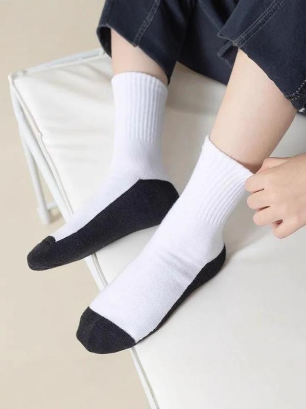 ・性別: ユニセックス・カテゴリ: 子供用ソックス・主な素材: 綿・色展開: 黒白、白灰・サイズ展開: S (3-6歳), M (7-9歳), L (9-12歳), XL (12歳以上)