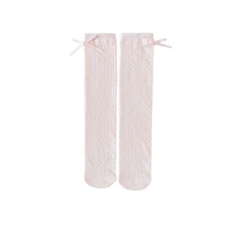 ソックス キッズ 女の子 ロリータ ビッグメッシュ 薄手 虫よけ ハイソックス ミドル丈 春夏 通気性 普..