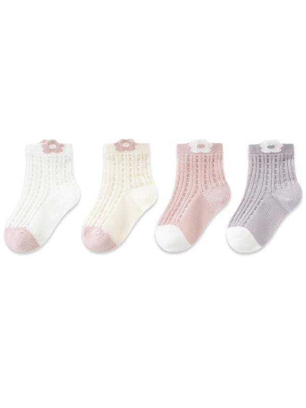 靴下 ベビー 女の子 春夏 薄手 メッシュソックス ゆったり口 綿混 吸湿速乾 普段使い 部屋着 敏感肌 ク..