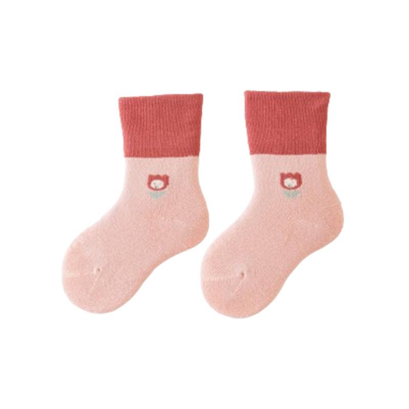 靴下 新生児 ベビー キッズ 男の子 女の子 秋冬 キャラクター 切り替え 厚手 無縫製 ゆったり履き口 綿 コットン素材 やわらか 暖かい 快適 普段使い お出かけ 室内履き カラフル