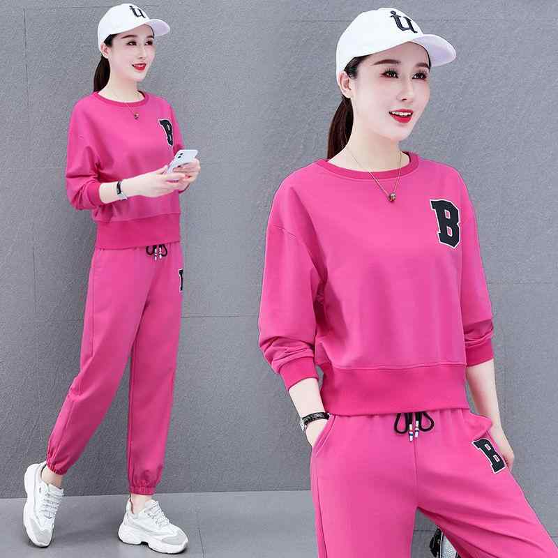 スポーツウェア レディース 春秋 セットアップ ゆったり 大きいサイズ おしゃれ カジュアル 普段使い 部屋着 アクティブウェア ジョギング トレーニング 運動着 体型カバー リラックス 2点セット