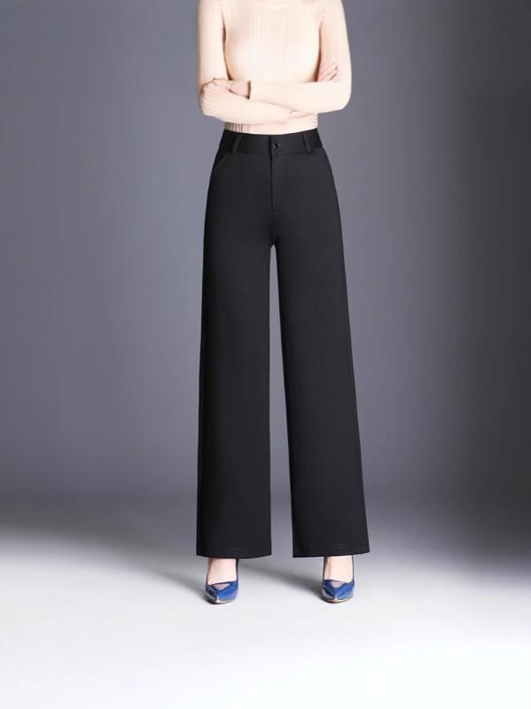 パンツ レディース ハイウエスト 黒 ワイドパンツ ビッグシルエット ゆったり 上品 エレガント おしゃれ カジュアル ロング丈 ミセス 秋 普段使い ズボン 体型カバー ボトムス