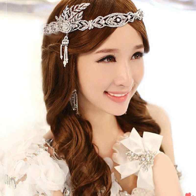 ヘッドドレス レディース ブライダル ウェディング 花嫁 結婚式 ティアラ フラワー ラインストーン 合..