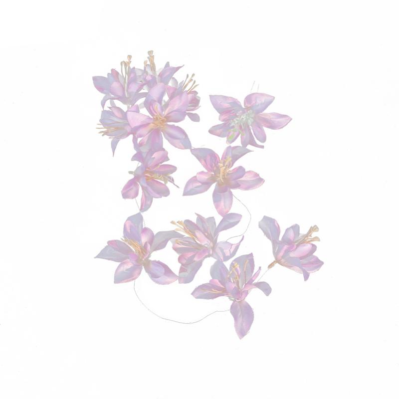 髪飾り 造花 ミニユリ パープル フレンチスタイル かんざし ブライダル 結婚式 ウェディング 前撮り ロ..