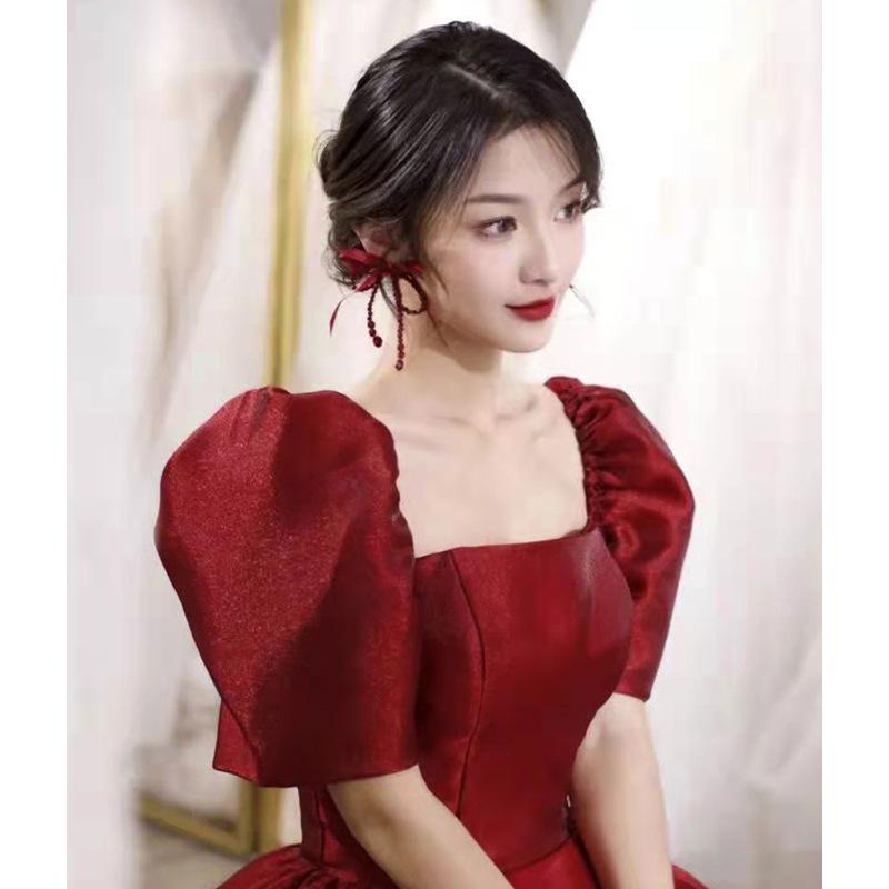 アクセサリー レディース 韓国 手作りビーズ 水晶 イヤリング ピアス 花嫁 結婚式 ウェディング ブライダル フォーマルドレス パーティードレス ヘアアクセサリー 華やか