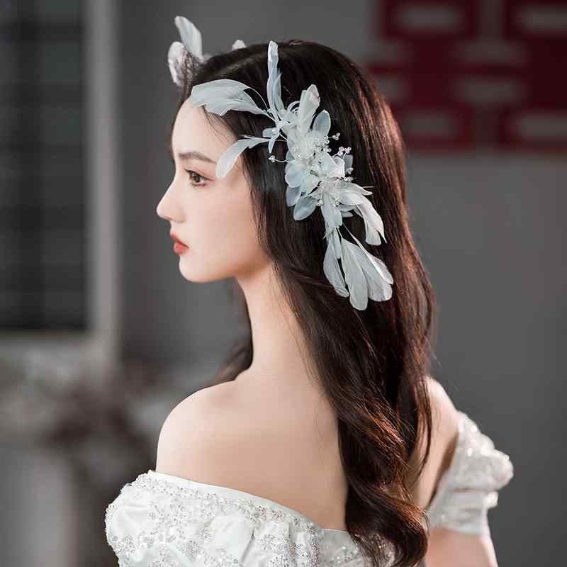 ヘアアクセサリー ブライダル ウェディング 新婦 結婚式 披露宴 二次会 パーティー 撮影 フォト ヘッド..