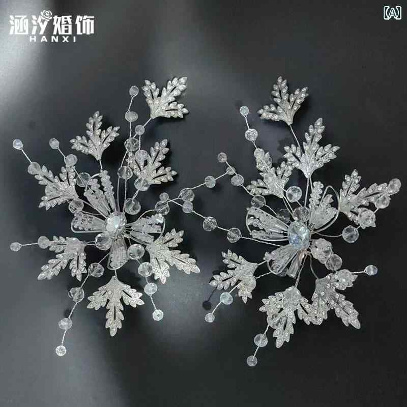 ヘッドドレス ウェディング ブライダル 花嫁 ハンドメイド ジルコニア クリスタル バタフライ パール ..