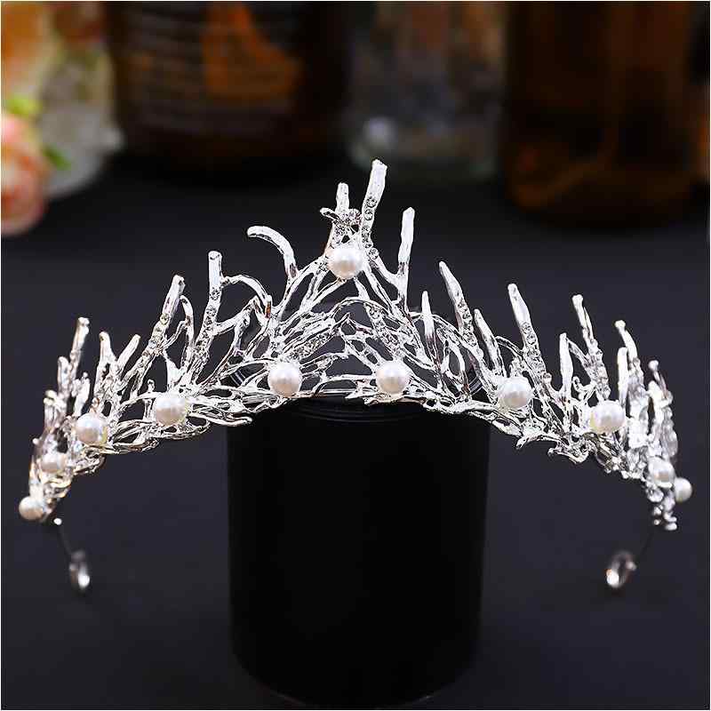 ヘアアクセサリー レディース 女性用 プリンセス クラウン 王冠 ティアラ ヘッドバンド カチューシャ ..