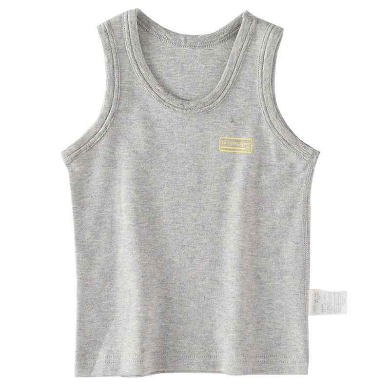 タンクトップ 男女兼用 キッズ ベビー 秋冬 純綿 コットン 素材 無縫製 ノンストレス ストライプ ボー..