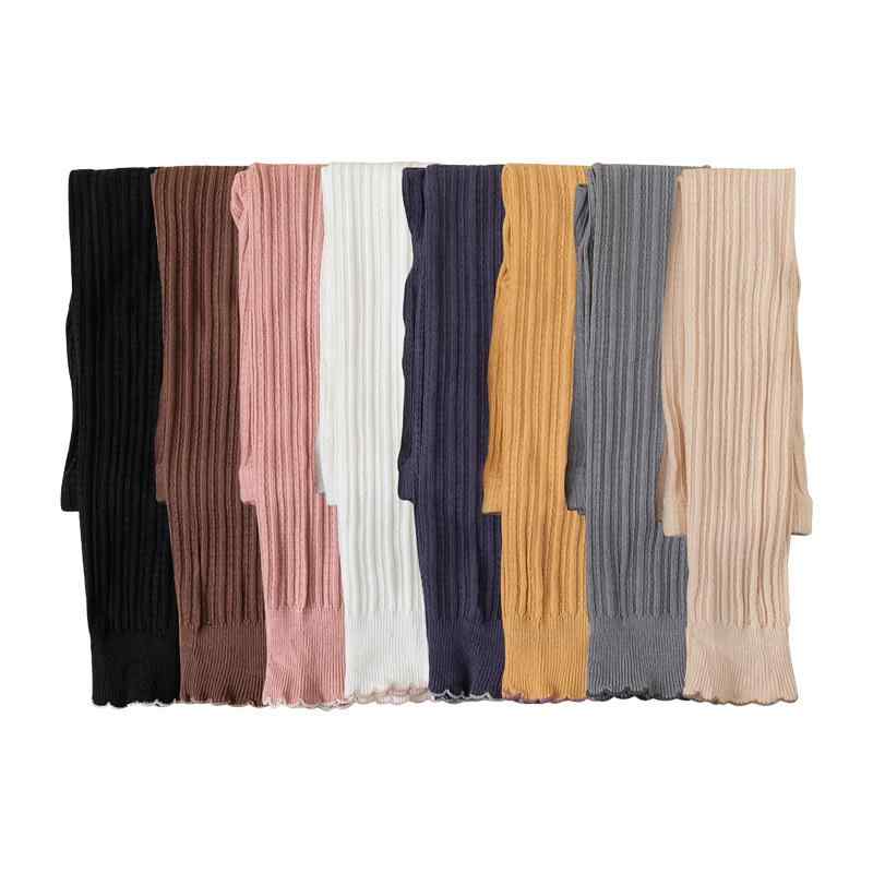 レギンス ベビー キッズ 女の子用 春秋 精梳綿 コットン 柔らかい肌触り 伸縮性 九分丈 無地 裾フリル スカート合わせ 重ね着 ワンピースコーデ 普段使い 通園 お出かけ カジュアル ボトムス