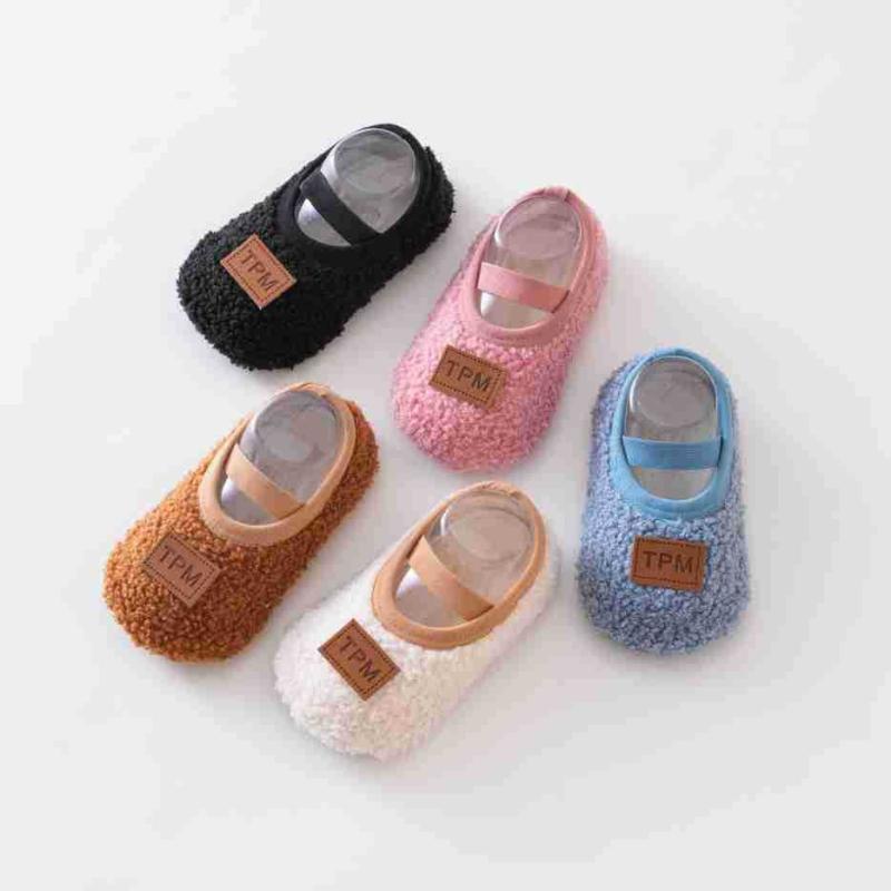 ベビーソックス キッズ 子供 赤ちゃん ベビー 秋冬 裏起毛 厚手 保温 防寒 滑り止め ソフトソール 室内..