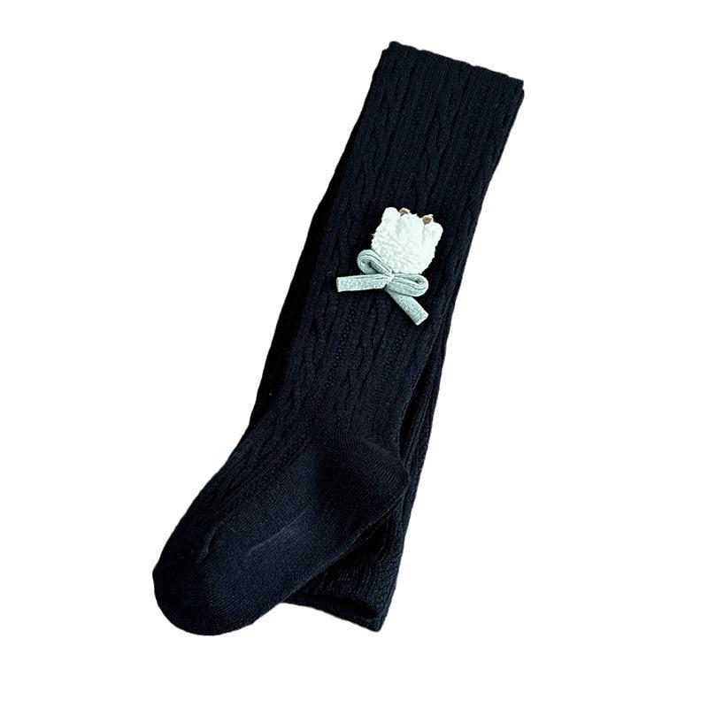 タイツ 女の子用 ベビー キッズ 秋冬 薄手 裏起毛 厚手 暖かい あったか 防寒 保温 無地 シンプル ケー..