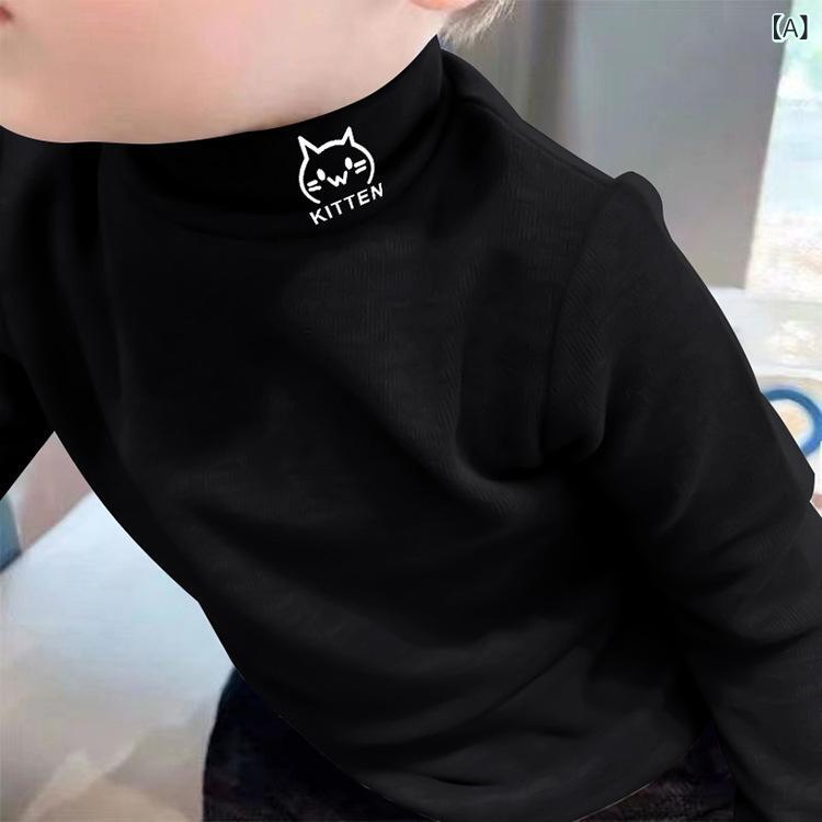 トップス キッズ 男の子 女の子 子供 ソフトフリース 裏起毛 インナーシャツ 秋冬 キャラクター プリン..