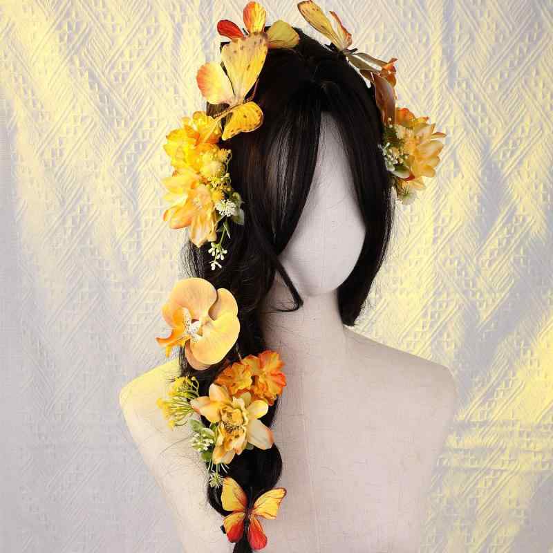 髪飾り レディース 和風 レトロ モダンチャイナ風 優雅 花モチーフ 蝶々 簪 かんざし ヘアクリップ セ..