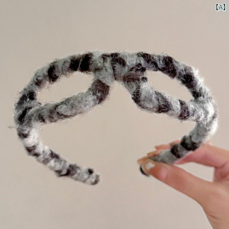 ヘアバンド カチューシャ レディース 秋冬 レトロ ファー メガネフレーム ずれにくい 旅行用 かわいい ..