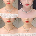 女の子 ネックレス セット パール イヤリング かわいい 水滴形 白水晶 アクセサリー 金 銀 白 春夏 プリンセス スタイル