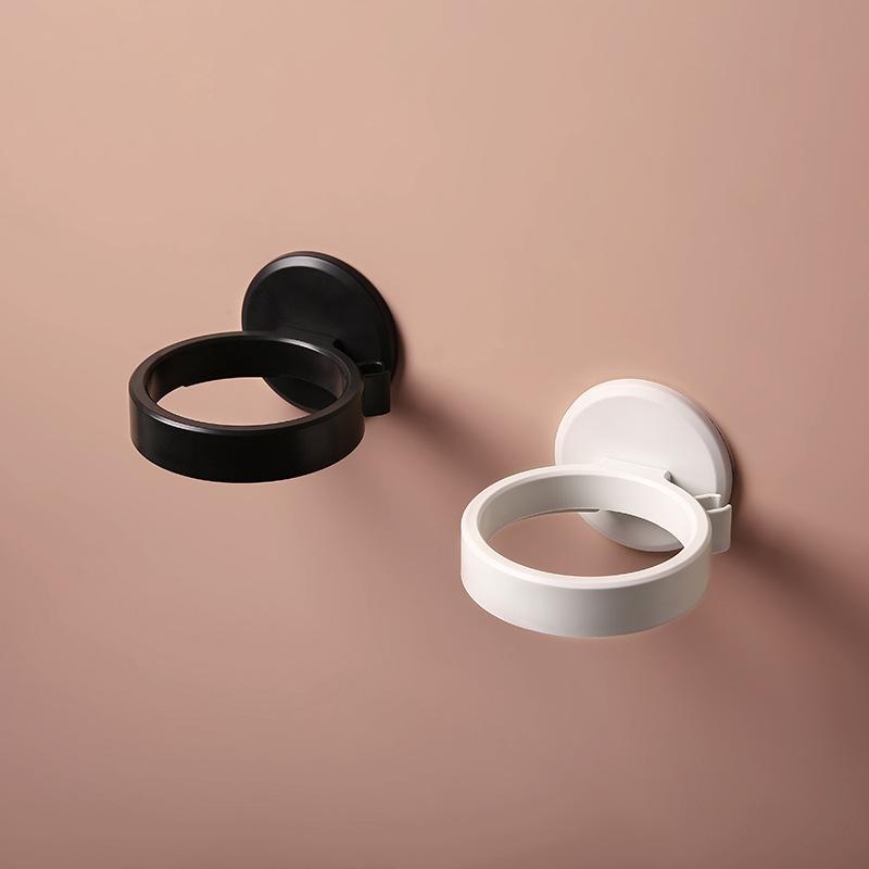 バスルームラック 壁掛け ドライヤー ホルダー 粘着式 収納 シェルフ 洗面所 浴室 シンプル おしゃれ ..