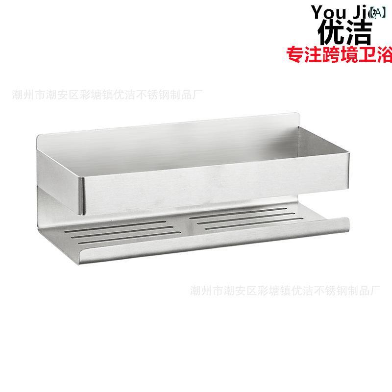 浴室 収納 ラック ステンレス フック 付き 壁 貼り ボディソープ シャンプー ホルダー シンプル モダン..