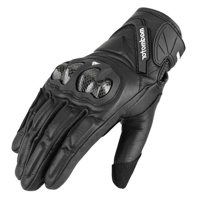 手袋 メンズ レディース 秋冬 本革 防水 レーシング ライディング 衝撃吸収 レトロ バイク用 自転車用 ..